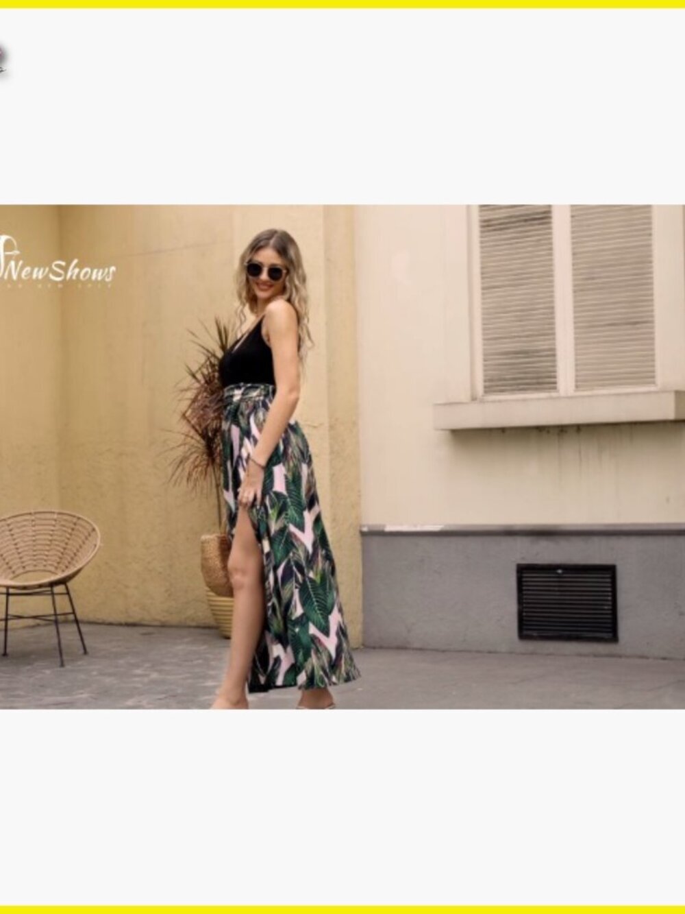 Floral Maxi Dress V Neck Split Flowy Boho Summer Casual Wedding Guest - Picture 7 of 7